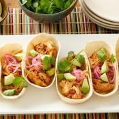 Slow-Cooker Creamy Chicken and Green Chile Tacos